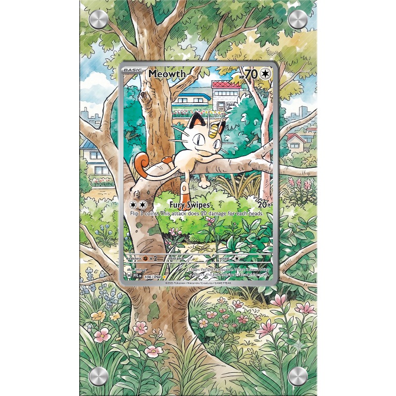 Anime Merchandise From Japan - Art Display voor Pokemon Meowth Card