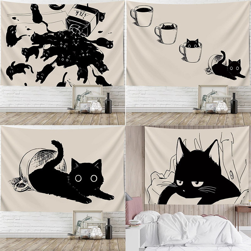 Wall Scroll Tapestry - Ins stijl hangende doek schattig wanddecoratie