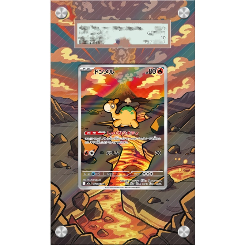 Anime Merchandise From Japan - Kunstdisplay voor Pokemon Numel-kaart PTCG sleutelhanger