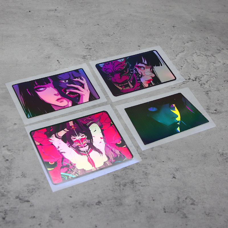 Premium Anime Merchandise - 1PC Holografische Anime Decal met hoge