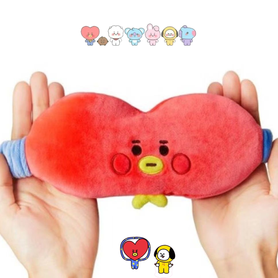 Anime Cosplay Merchandise - BT21 cartoon schattig pluche oogmasker Kawaii