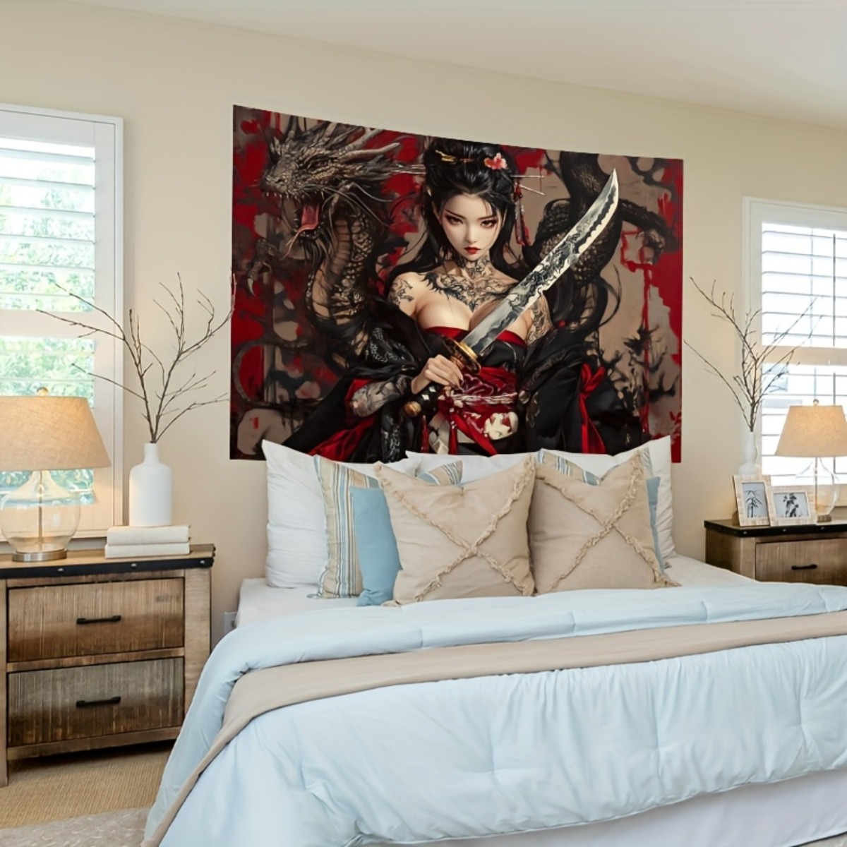 Anime Fantasy Dragon Woman Tap - Wall Scroll Tapestry recensie en prijs