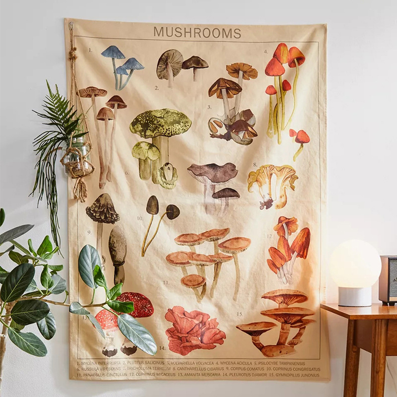 Psychedelische Paddestoel Tape - Wall Scroll Tapestry recensie en prijs
