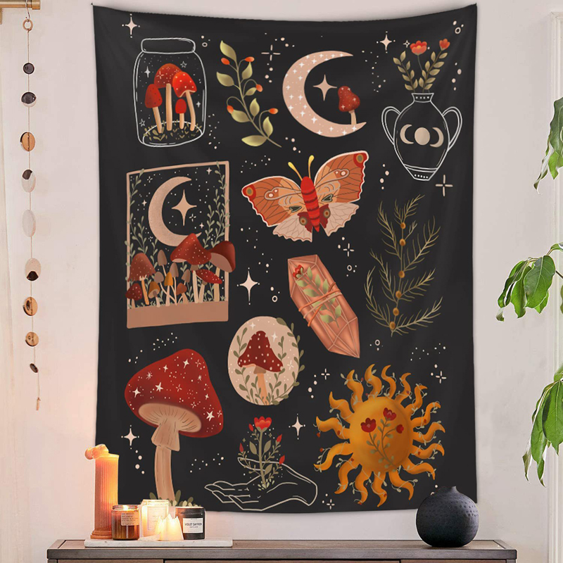 Psychedelische Paddestoel Tape - Wall Scroll Tapestry recensie en prijs