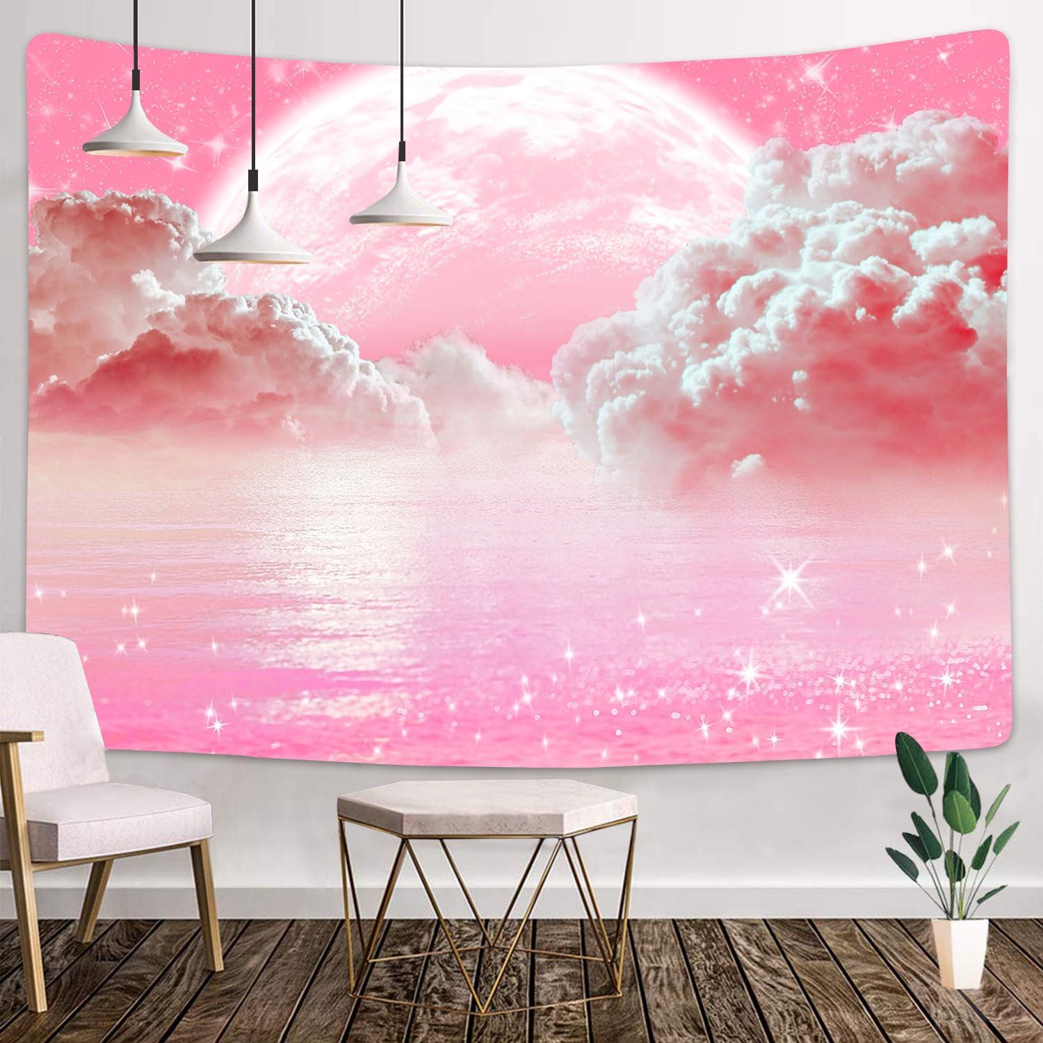 Roze Wolken Hemel Tapijt Oceaa - Wall Scroll Tapestry recensie en prijs