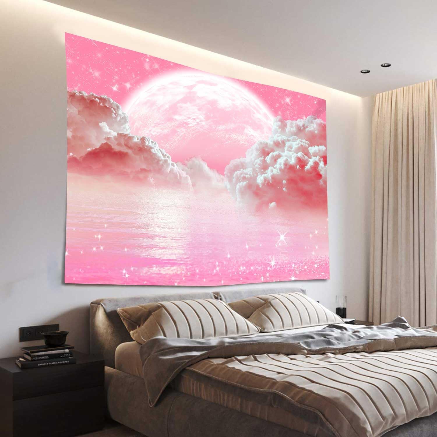 Roze Wolken Hemel Tapijt Oceaa - Wall Scroll Tapestry recensie en prijs