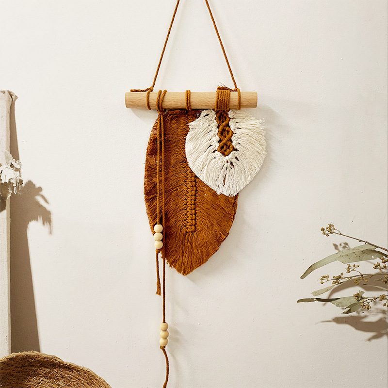 Handgemaakte macrame blad muur - Wall Scroll Tapestry recensie en prijs