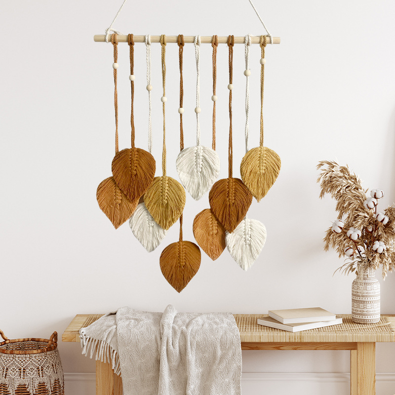 Handgemaakt bladtapijt met hou - Wall Scroll Tapestry recensie en prijs